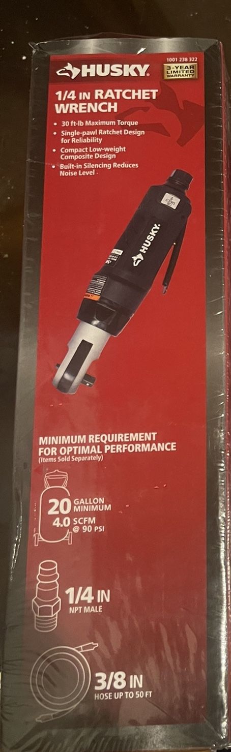 Husky 1/4 Ratchet Wrench Air