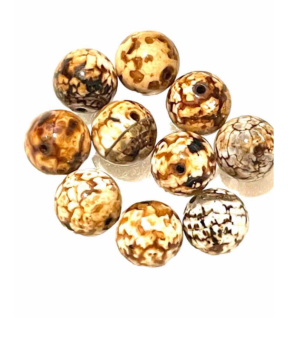 5 For $50. Lot Of 6- 15mm Beads