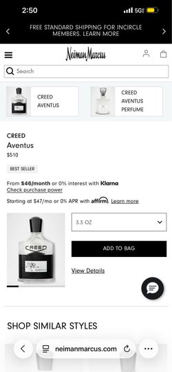 CREED AVENTUS(original) perfume