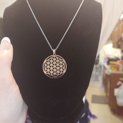 Tree Of Life MERKABA Stainless Steel Necklace *New*