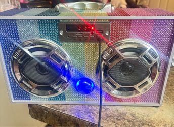 Swirl Bling Bluetooth Boombox (BB-SWIRL BLING)