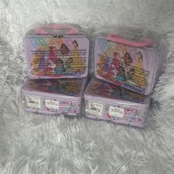 4 Brand New Disney, Princess, Mini Lunchbox. The Tin Box company 