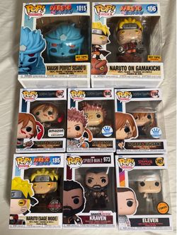 Funko Pop Anime & Collectibles Lot – Naruto, Jujutsu Kaisen, Marvel, Stranger Things