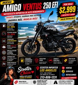 🔥 ¿CANSADO DE GASTAR TANTO EN GASOLINA? 🏍️ NUEVA AMIGO VENTUS 250 EFI 🔥 