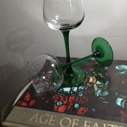 FRANCE CRYSTAL BRANDY GLASS SET OF 5 - 6"