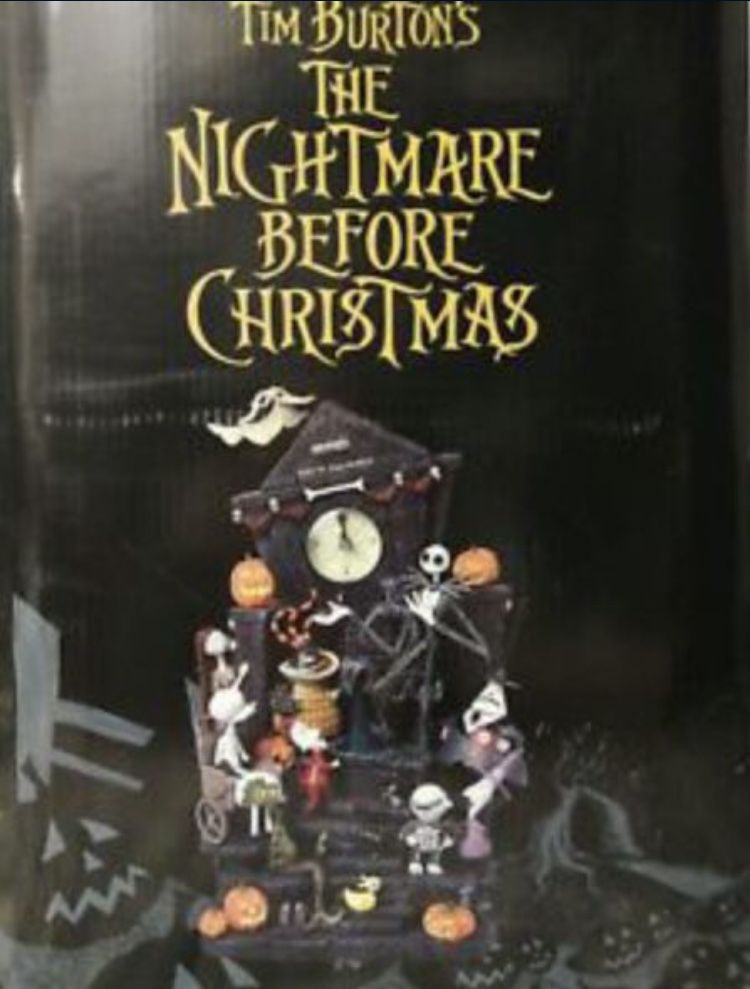 Rare Nightmare Before Christmas Halloween Mantle Clock