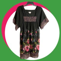 Xhilaration Black FloralNeeds Slip 