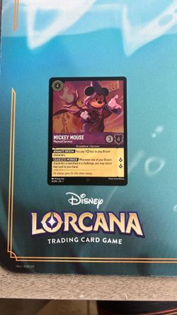 Disney Lorcana TCG (Mickey Mouse - Wayward Sorcerer, Super Rare, Cold Foil) Make an Offer!