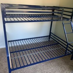 50$ Blue Bunk Bed Twin Over Full