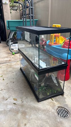 Two 40 gallon reptile tanks with everything included 50