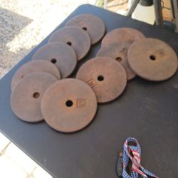 Vintage Cast Iron Weights.