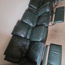 Leather Coach, Sofa, Arm-chair