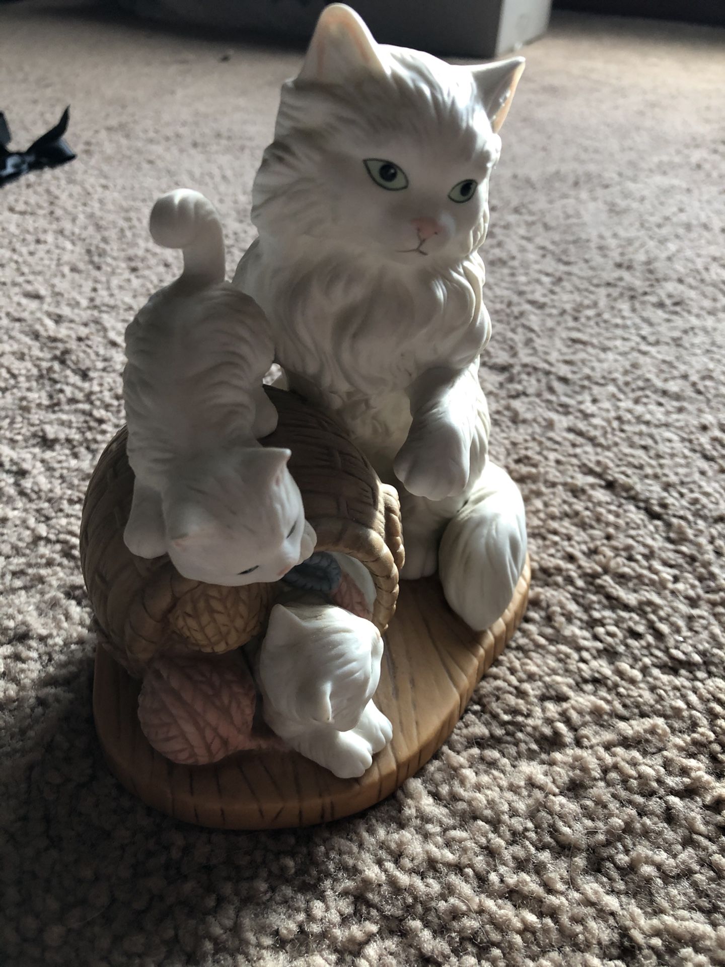 White Cat Statue