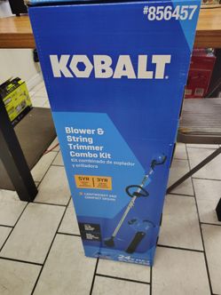 Kobalt blower and weed eater kit with battery and charger
