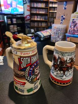 Vintage Budweiser Collectable Beer Steins