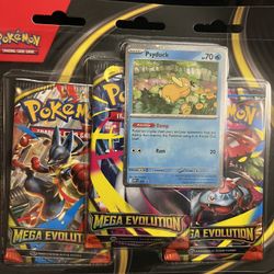 Mega Evolution 3 Pack Blister [Psyduck] - ME01: Mega Evolution (MEG) 