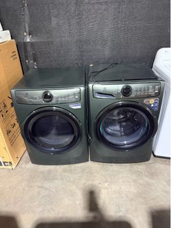 27” new Electrolux  stackble  washer & electric dryer