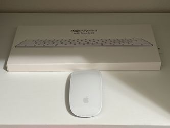 Apple keyboard and mouse