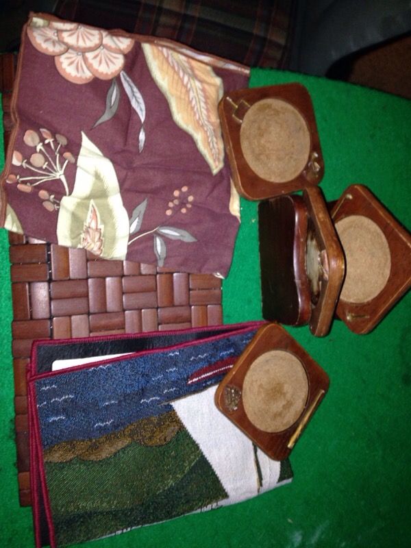 Sports coasters and place matts
