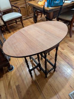 Ornate Drop Leaf Antique Table