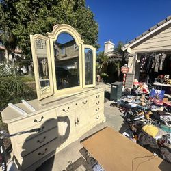 FREE Antique Dresser With Mirror!