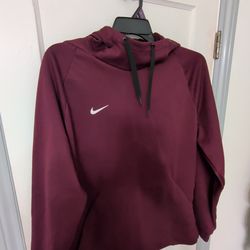 Nike Dry fit burgundy hoodie