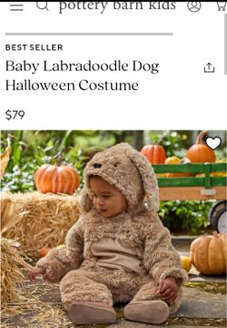 NEW! Baby Dog Costume /Pottery barn 6-12 month