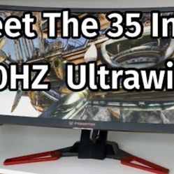 acer predator z35 35-inch curved full hd (2560 x 1080) nvidia g-sync display, 144hz, 2x9w speakers, hdmi & dp 