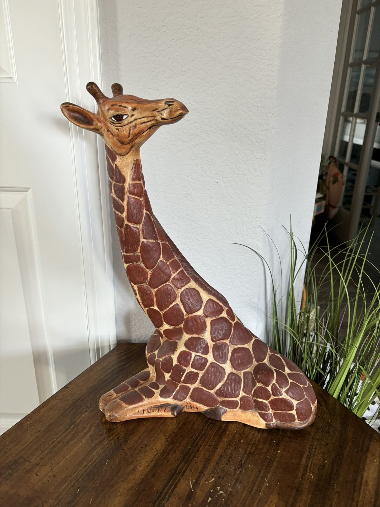 Vintage Ceramic Giraffe Statue