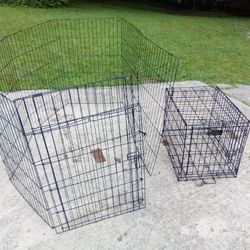 Dog Pen 36 +Dog Cage 30.00