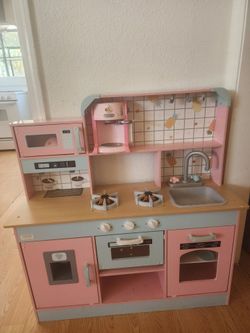 VEVOR Wooden Kids Play Kitchen Set
