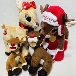 Rankin Bass Rudolph the Red Nosed Reindeer Plush Toys