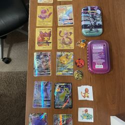 Pokémon- Collection (cards, Coins, Pin, Tin)