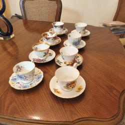 Beautiful English tea Cup Sets 8 All Perfect 50.00