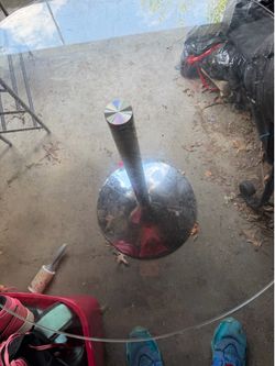 Round glass table