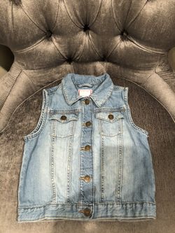 Gymboree denim vest size 7/8