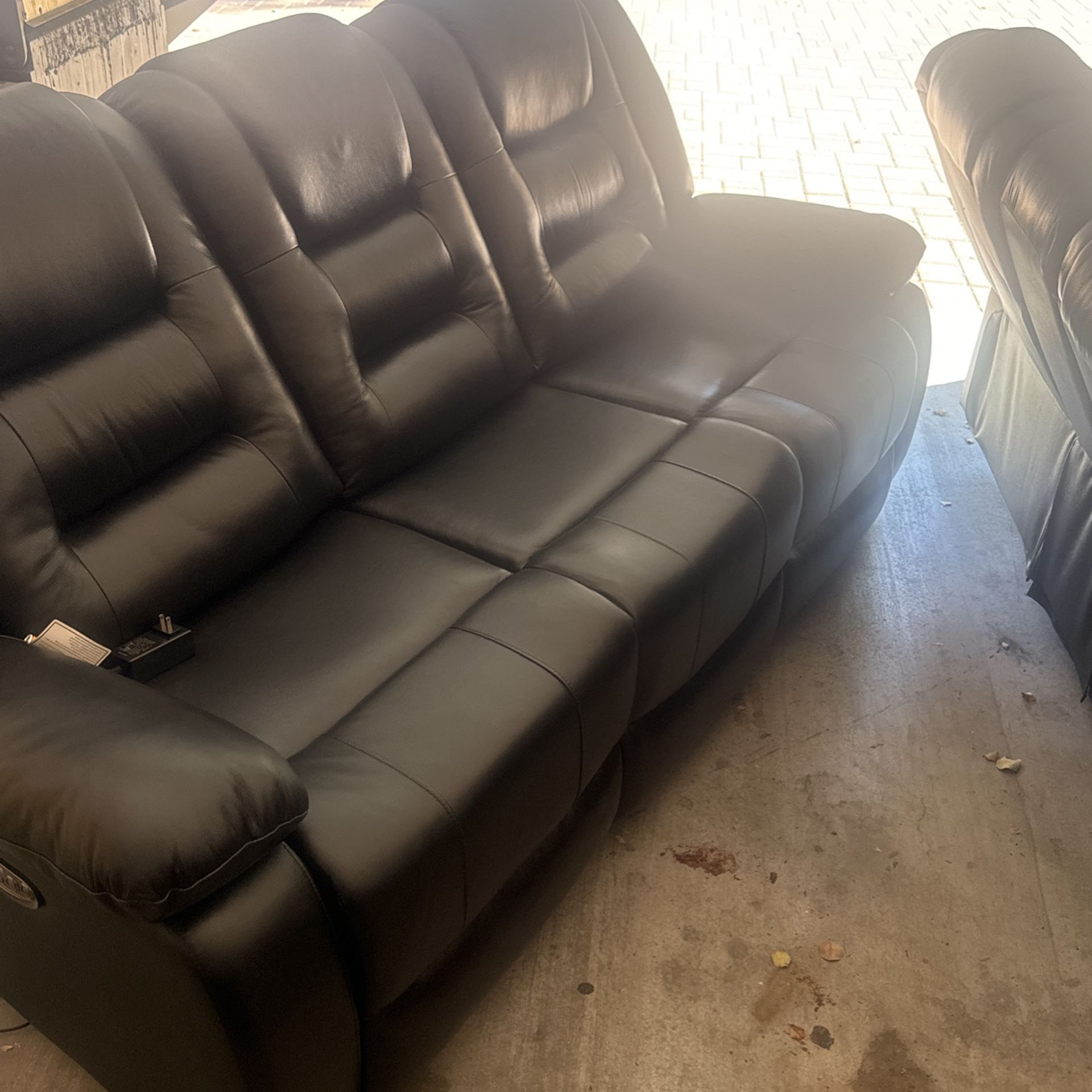 Leather Recliner Couch