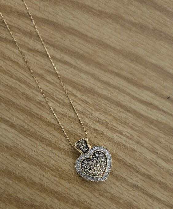 Diamond Heart Pendant Necklace