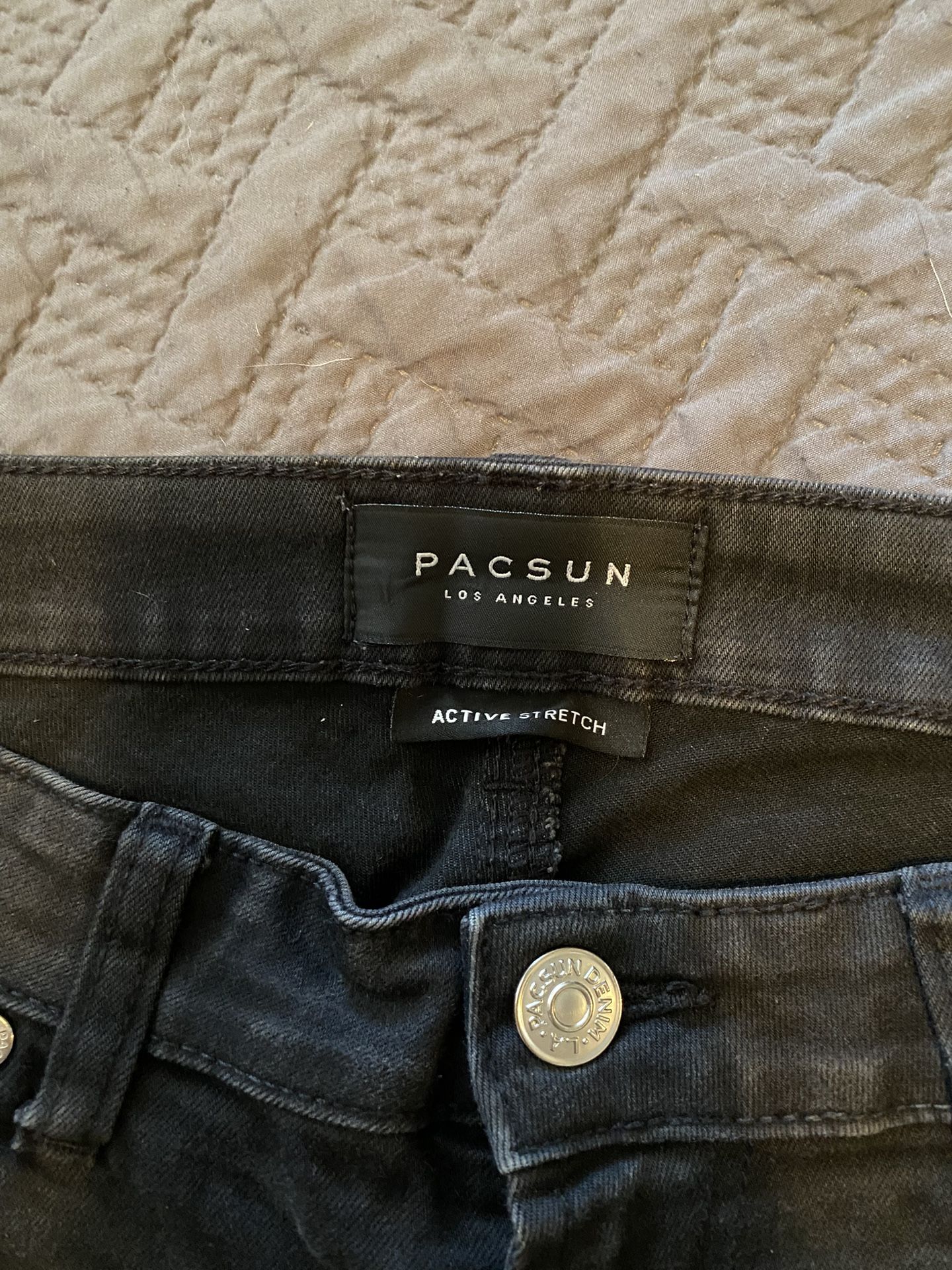 PACSUN Black Jean Men