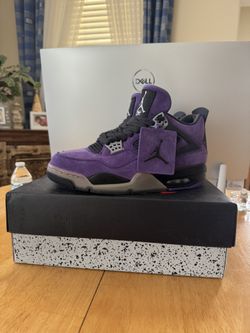 purple air jordan sneaker