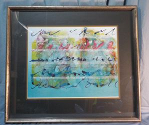 🎼 Vintage 1982 Marcus Uzilevsky Signed Art Print - "Flora Musica" Framed 🎵