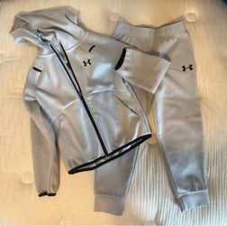 Boys Under Armour set with sweater and jogger pants