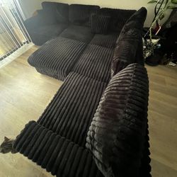 Oversized Plush Sectional Couch