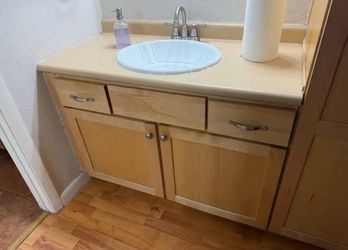 Bathroom Vanity With Linen Cabinet