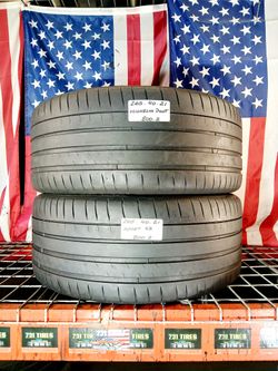 2 Used Tires Size: 265/40ZR21  Michelin Pilot Sport 4S Max Performance Summer Tire MERCEDES MASERATI PORSCHE BMW 265 40 21 Max Performance Sum