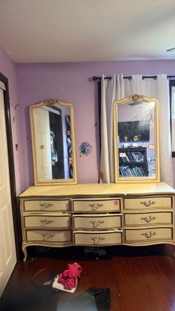Bedroom dresser and desk