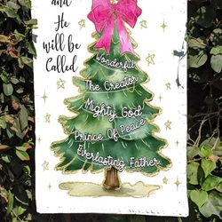 Christmas Tree Garden Flag 18×13