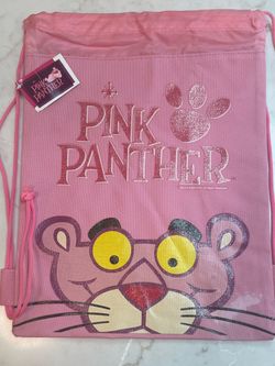 VTG 2008 Pink Panther Vintage Drawstring Backpack / Bag