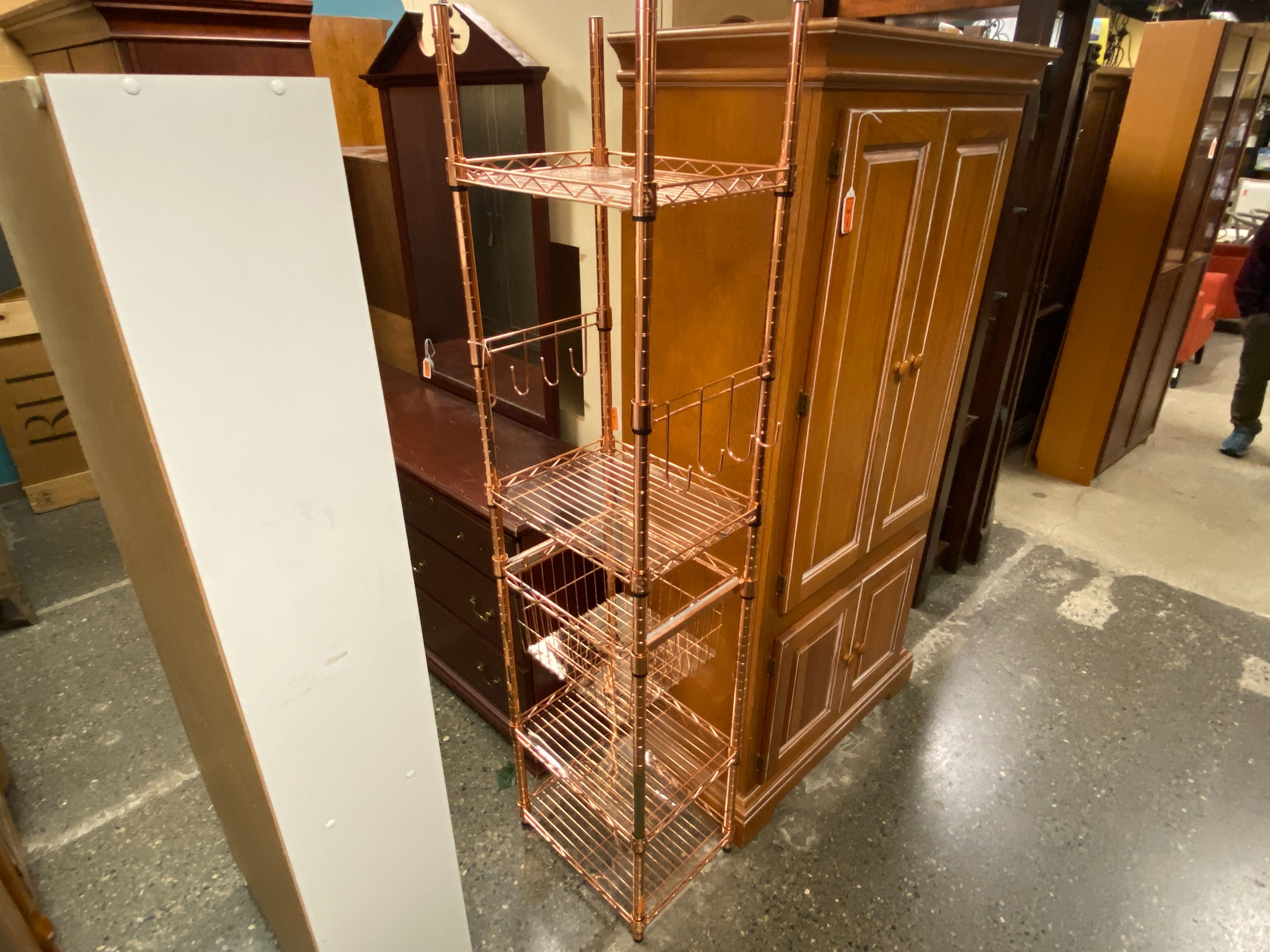 Tech System Copper Kitchen Shelves