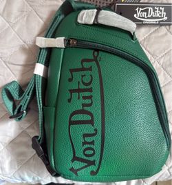 Von Dutch Originals Green Sling Bag